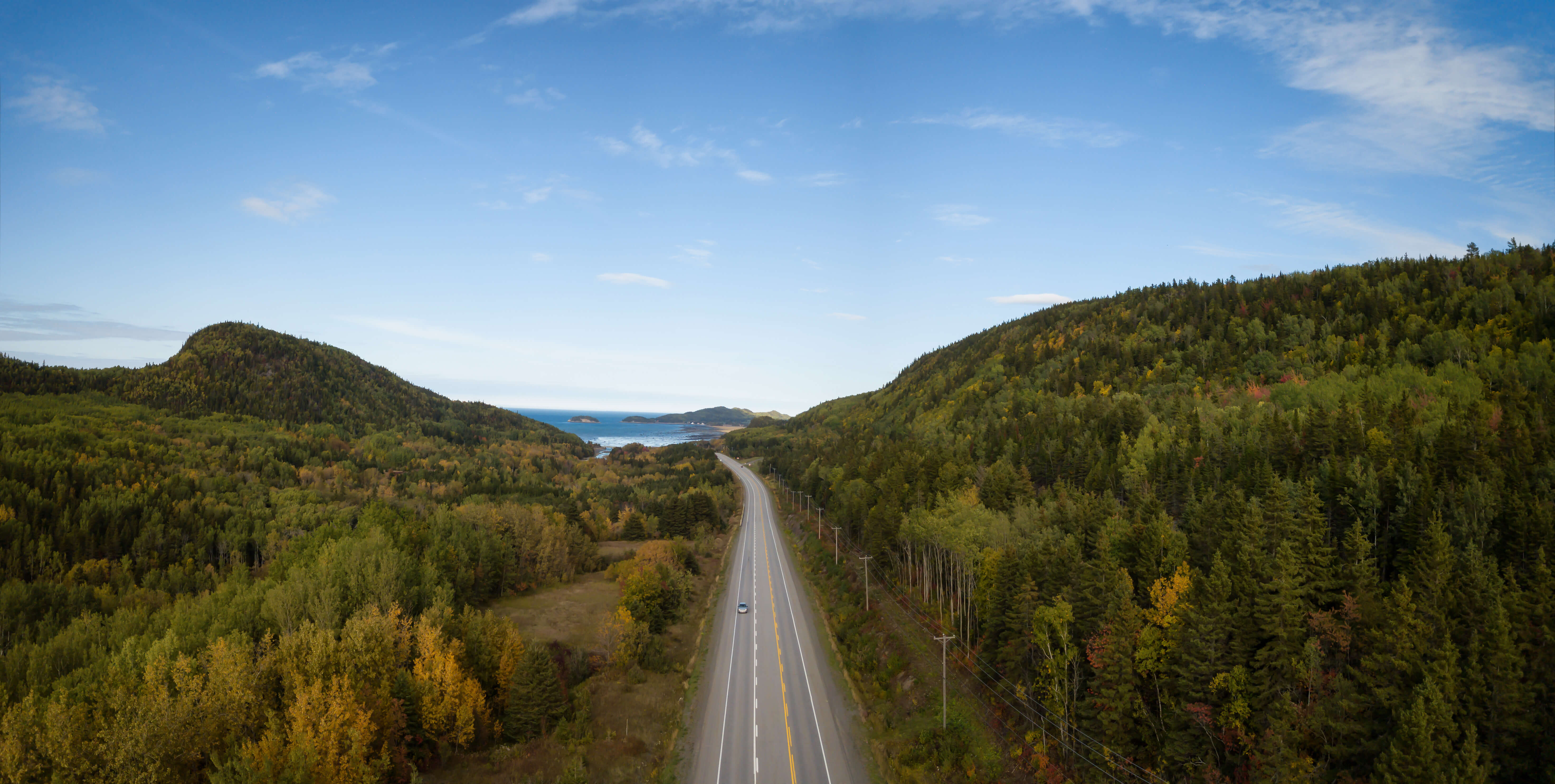 paysage avec autoroute